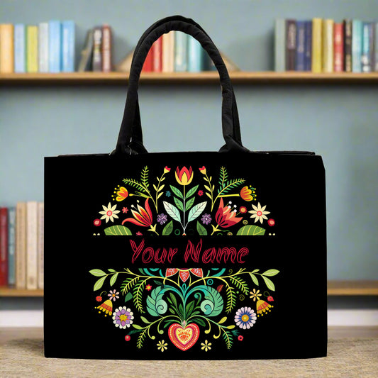 Customised  Elegance Beautiful Flower Tote bag