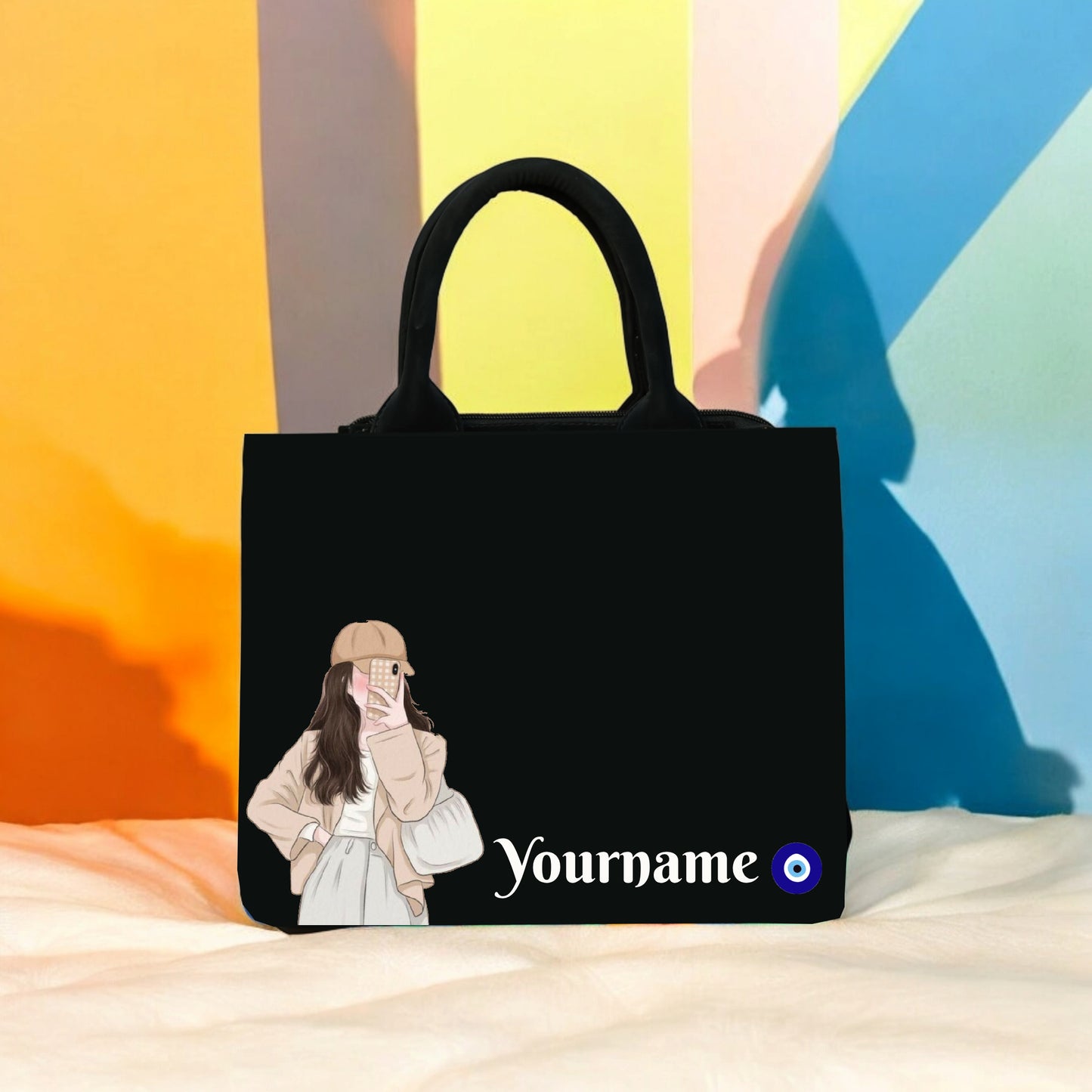 Customized doll mini tote bag