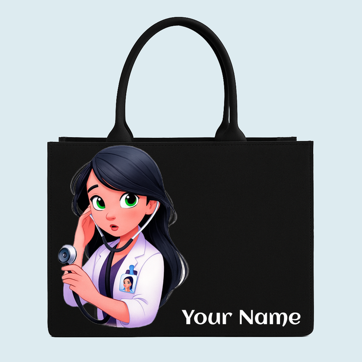 custom medical tote bag for women doctor