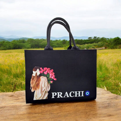 Customised  Elegance Canvas Tote bag