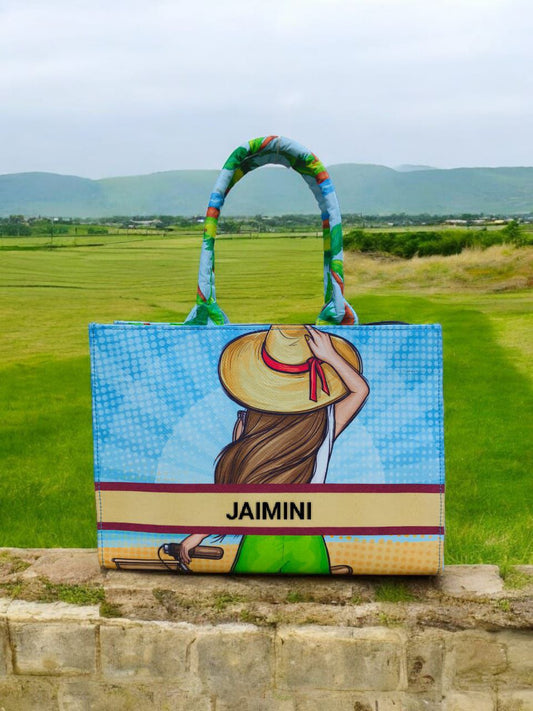 Customized Beach Canvas Tote Bag