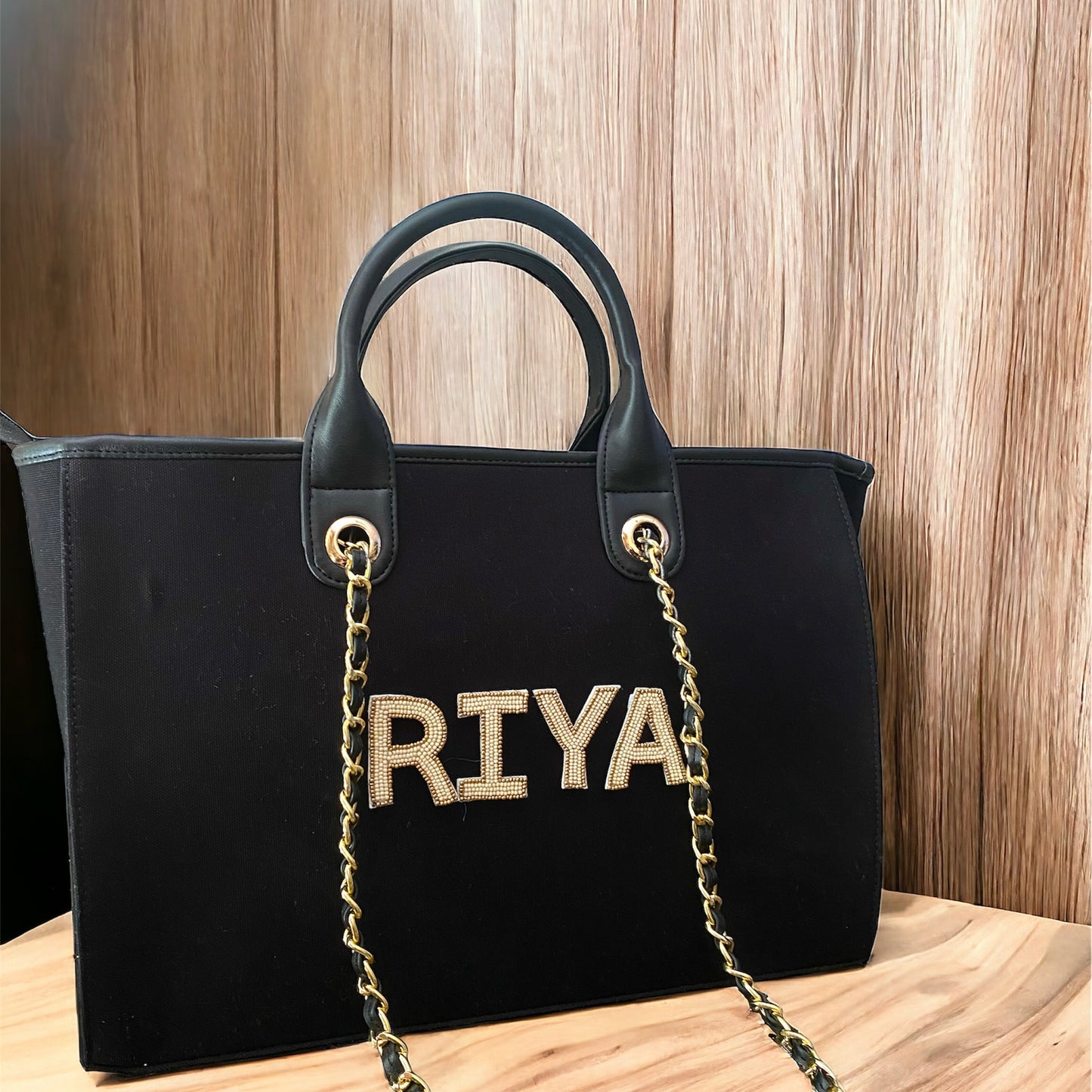 Customised Canvas Sling Bag with initials