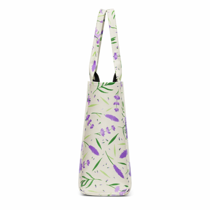 Nixa style lavender garden customised tote bag